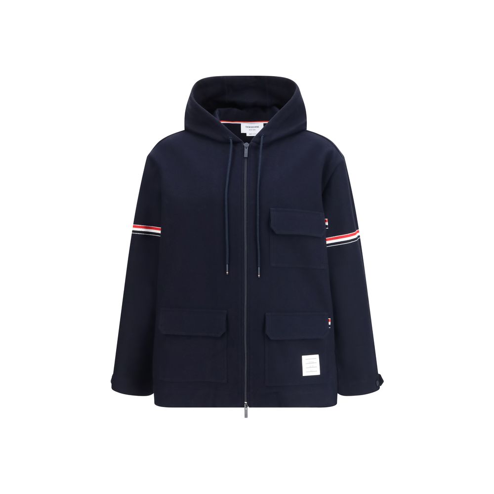 Thom Browne Blue Cotton Parka | Regal Royce