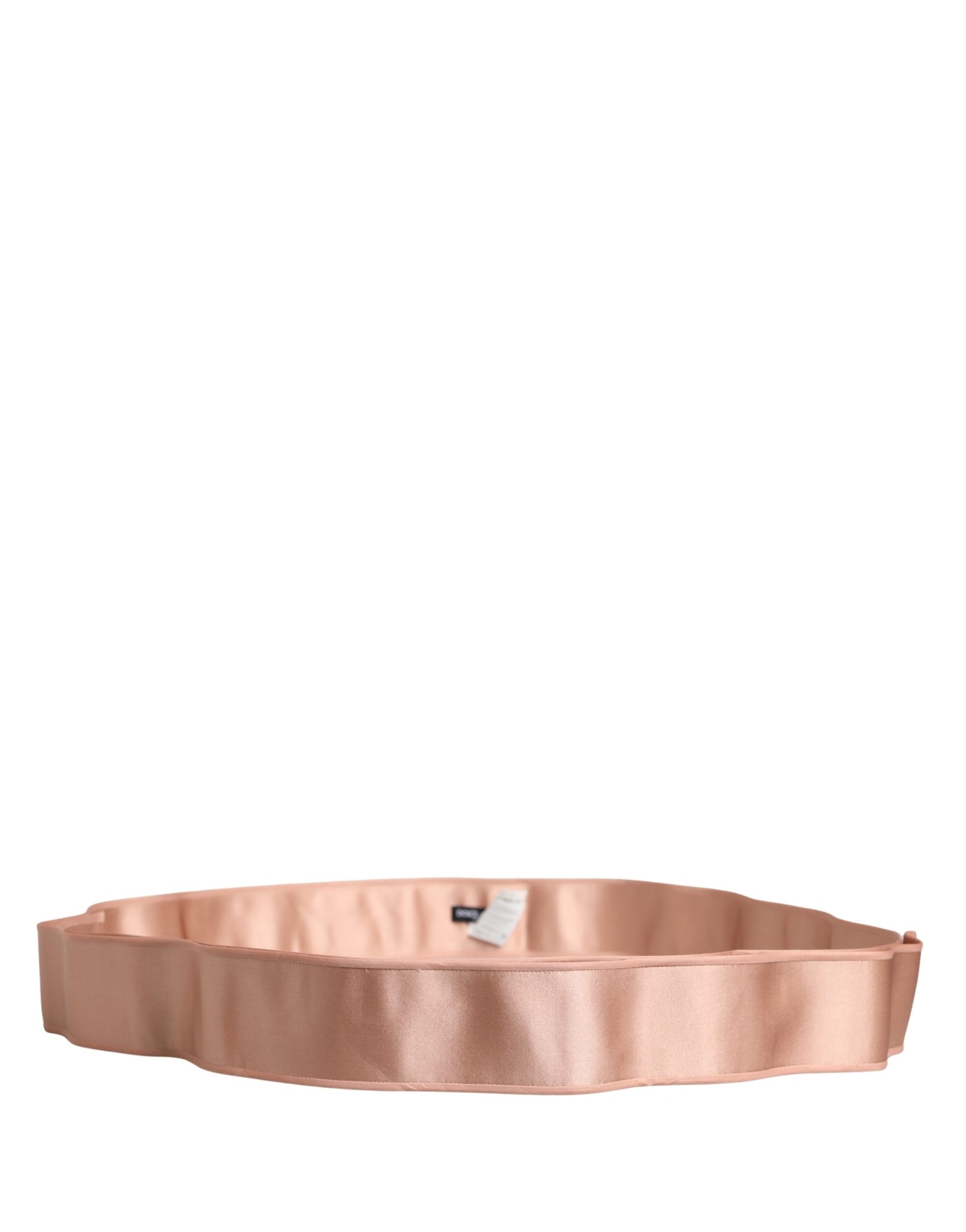 Dolce & Gabbana Light Pink Silk Satin Waist Women Cintura Belt | Regal Royce