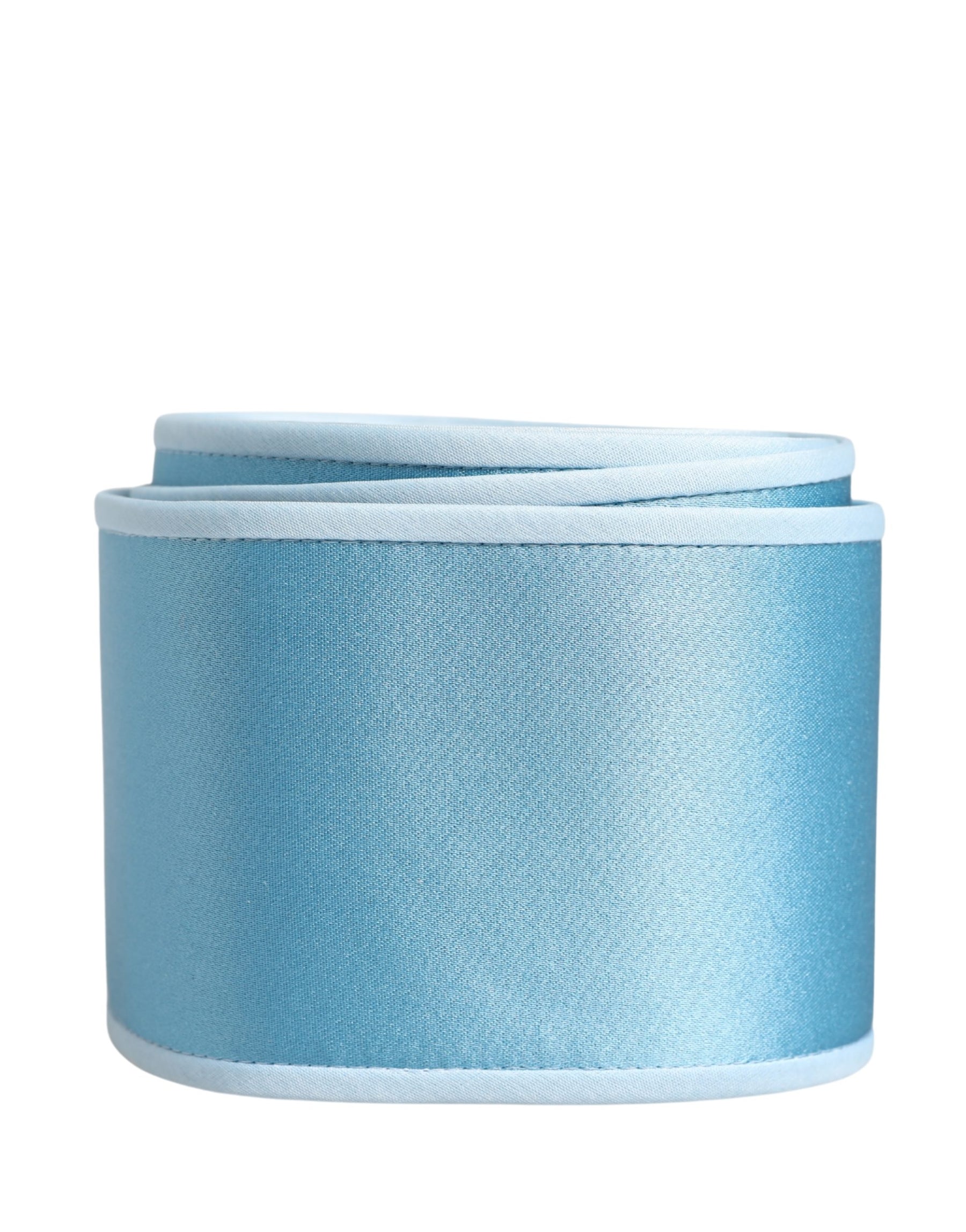 Dolce & Gabbana Light Blue Silk Satin Waist Women Cintura Belt | Regal Royce