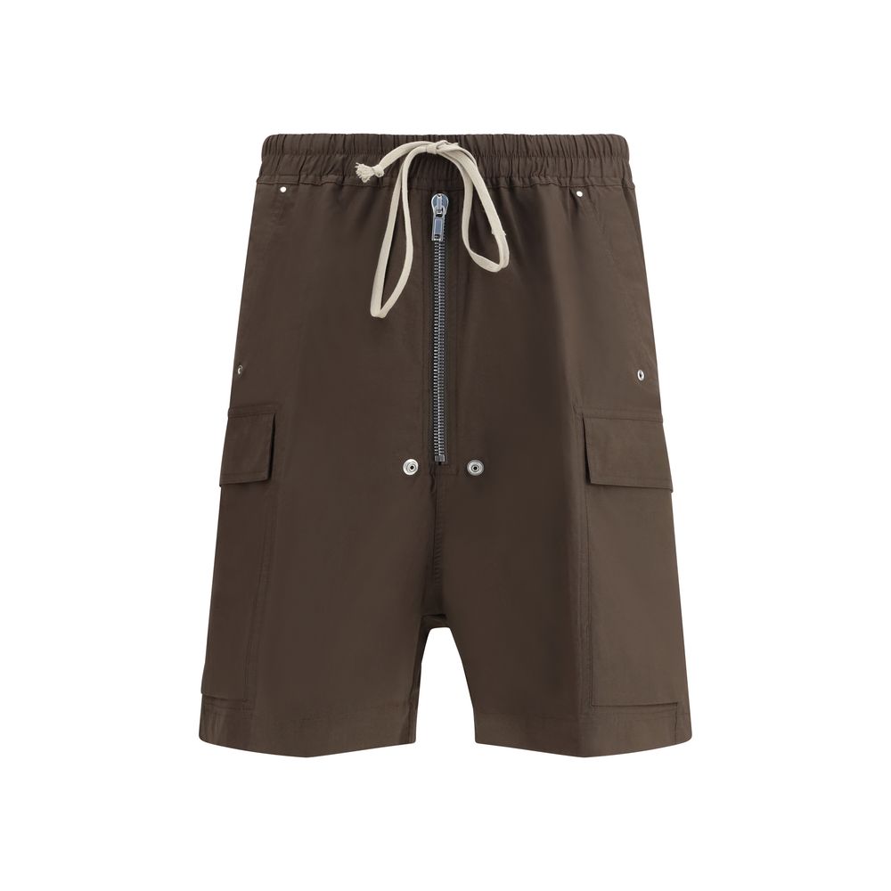 Rick Owens Brown Cotton Bermuda Shorts | Regal Royce