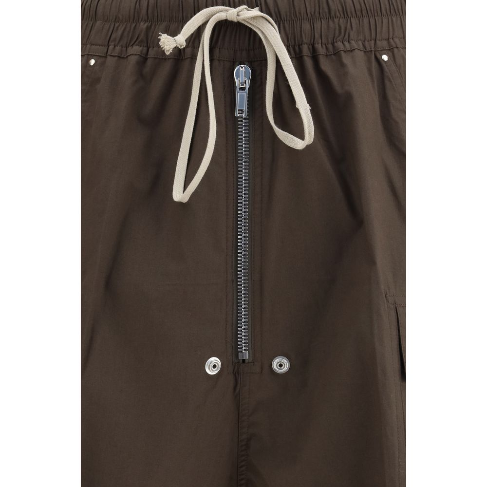 Rick Owens Brown Cotton Bermuda Shorts | Regal Royce