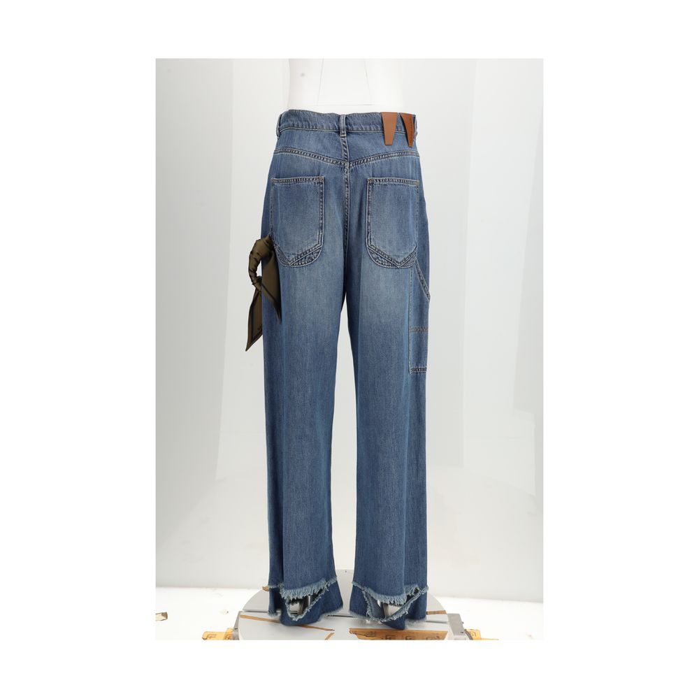 Darkpark Blue Cotton Relaxed Fit Jeans | Regal Royce