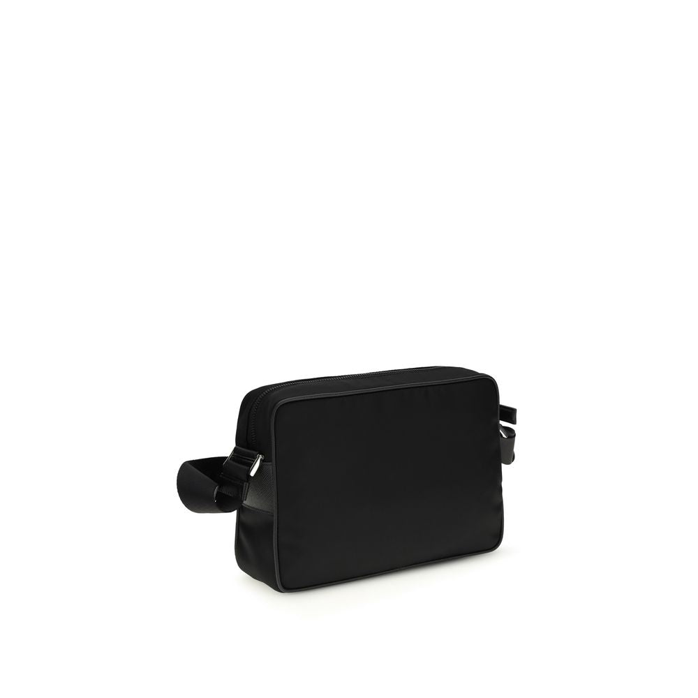 Prada Black Recycled Polyamide Shoulder Bag | Regal Royce