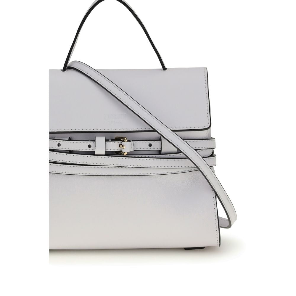 Moschino White Calf Leather Bos Taurus Handbag | Regal Royce