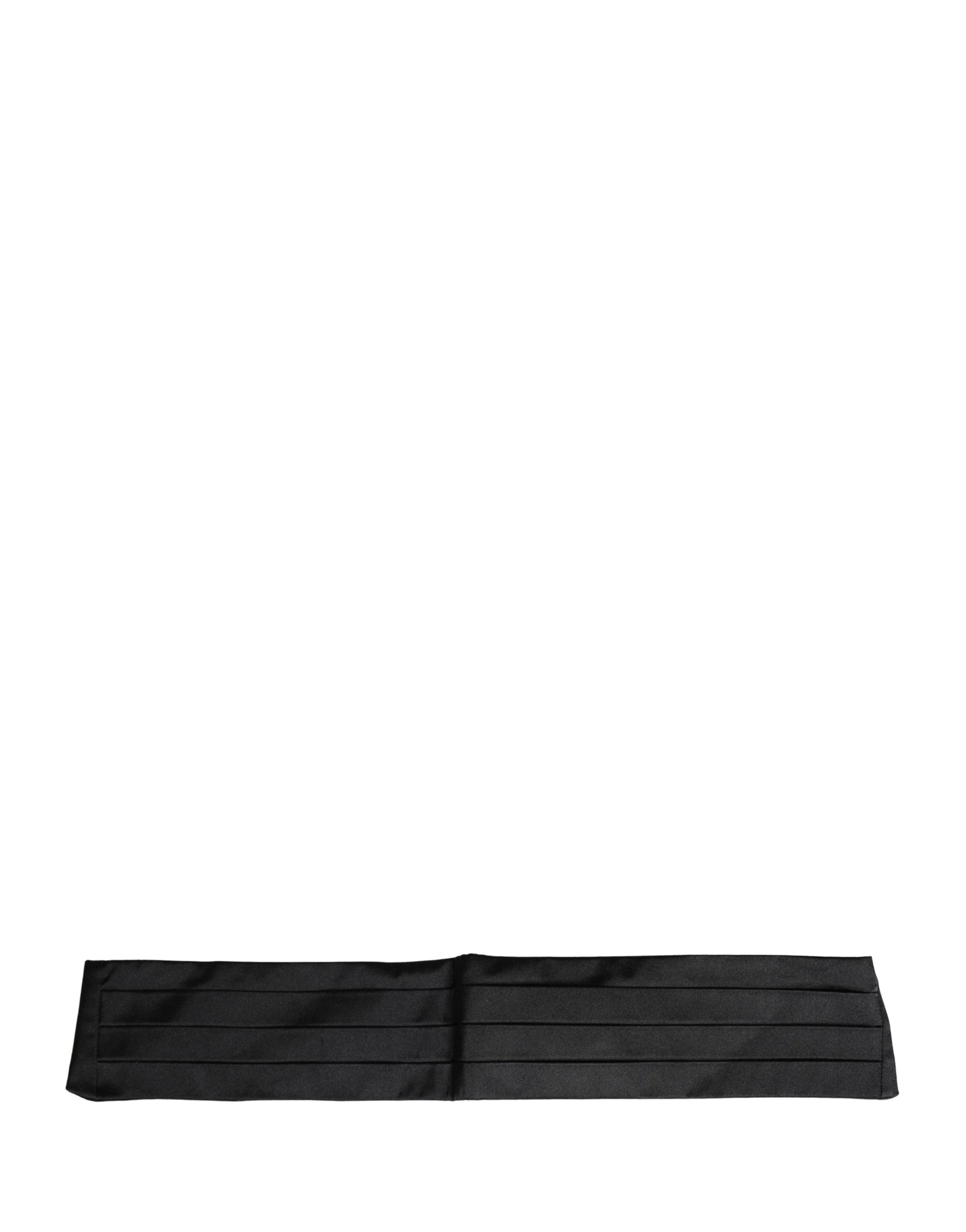 Dolce & Gabbana Black 100% Silk Women Wide Waist Cummerbund | Regal Royce
