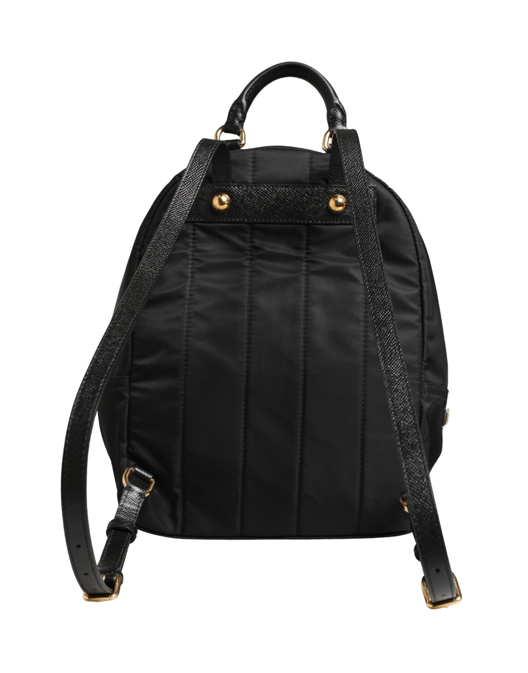 Dolce & Gabbana VULCANO Black Nylon #DGFAMILY Embellished Backpack Bag | Regal Royce