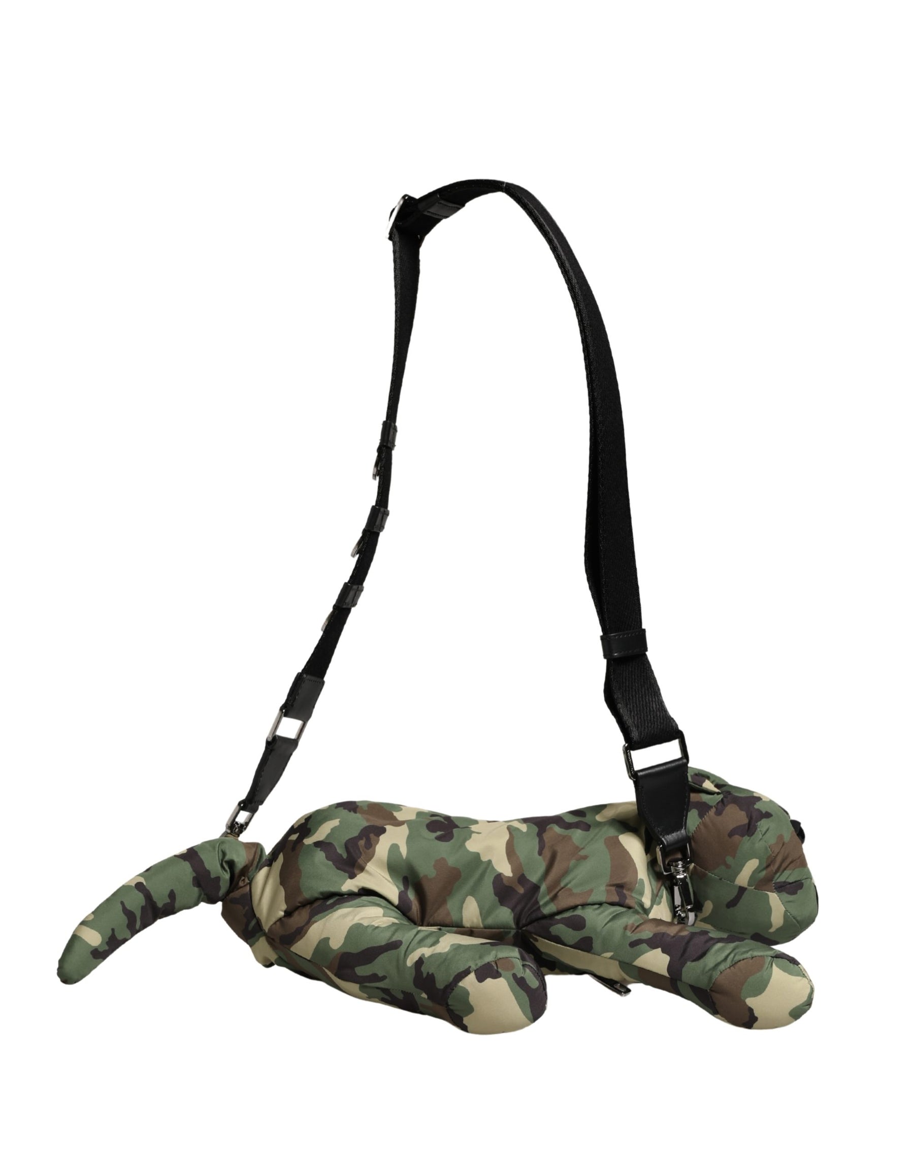 Dolce & Gabbana Multicolor Camouflage Animal Silhouette Waist Borse Bag | Regal Royce