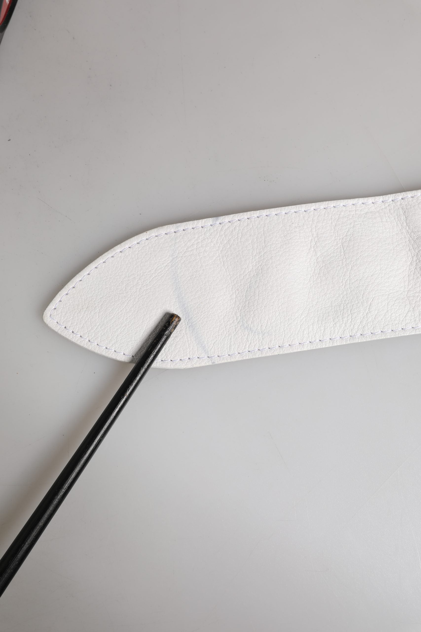 Orciani Women White Leather Embellished Wide Waist Cintura Belt | Regal Royce