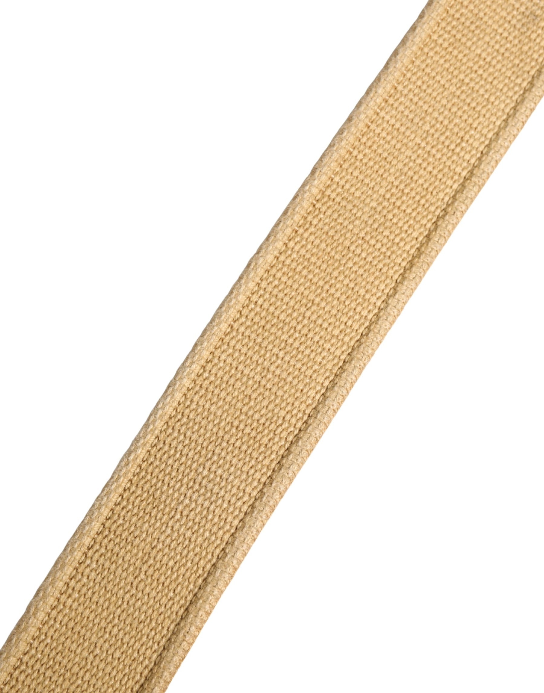 Ermanno Scervino Beige Canvas Embellished Metal Buckle Belt | Regal Royce