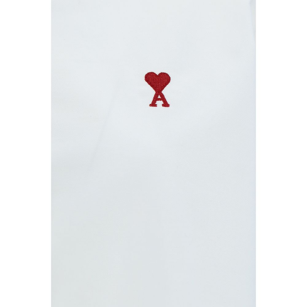 Ami Paris White Cotton Dress Shirt | Regal Royce