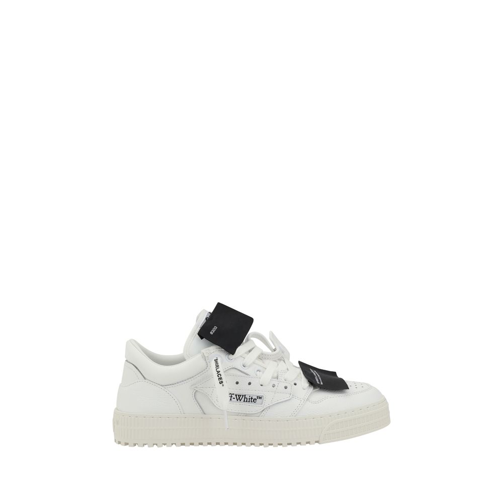 Off-White Black Calf Leather Bos Taurus Low Top Sneakers | Regal Royce