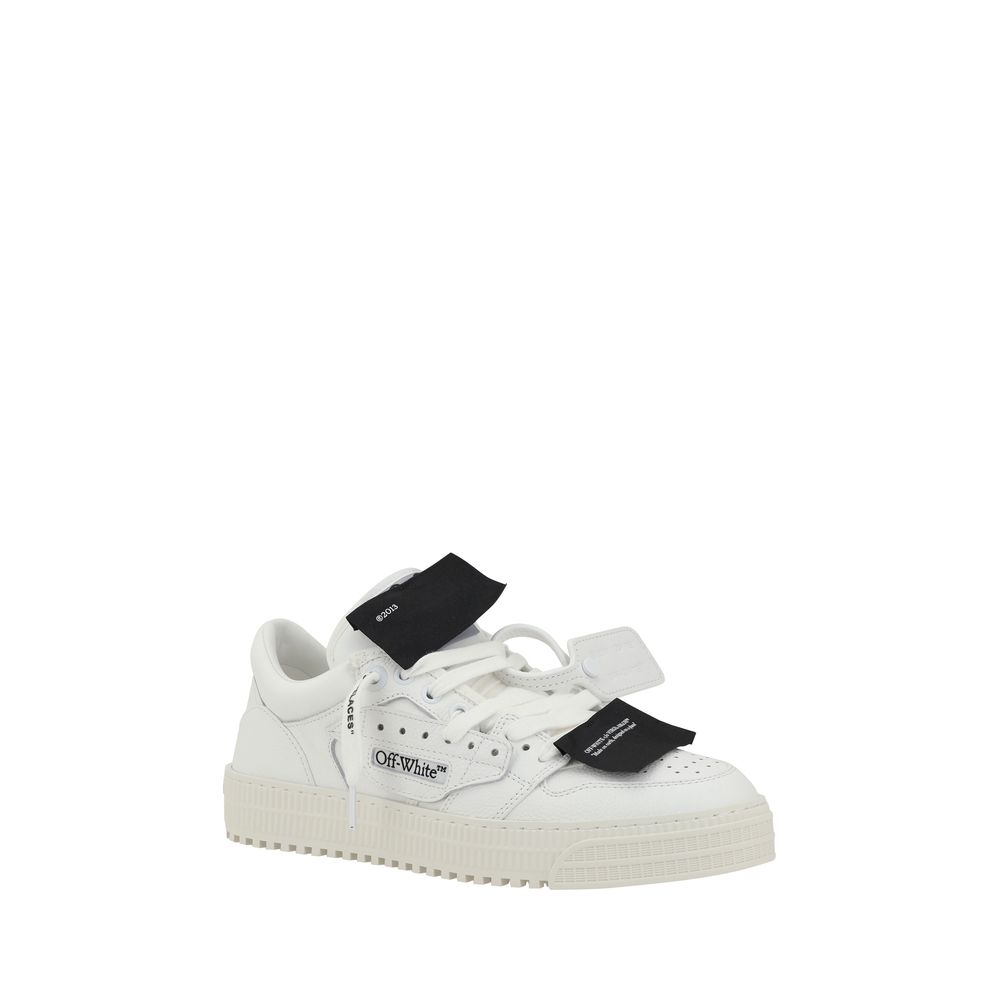 Off-White Black Calf Leather Bos Taurus Low Top Sneakers | Regal Royce