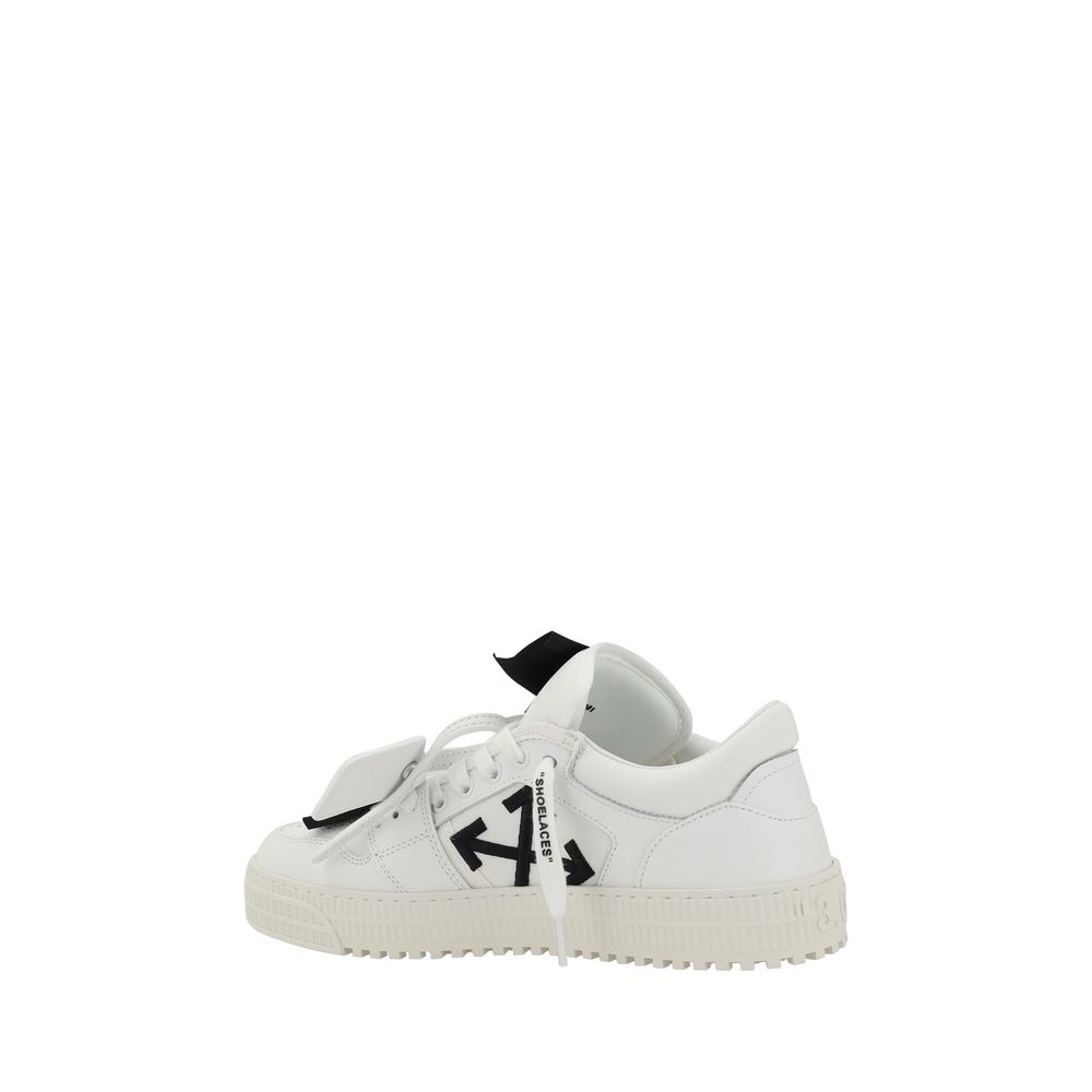 Off-White Black Calf Leather Bos Taurus Low Top Sneakers | Regal Royce