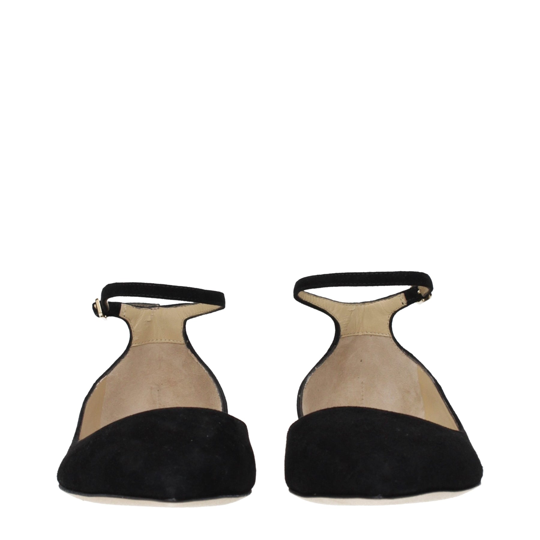 Jimmy Choo Black Leather Ballet Flats | Regal Royce