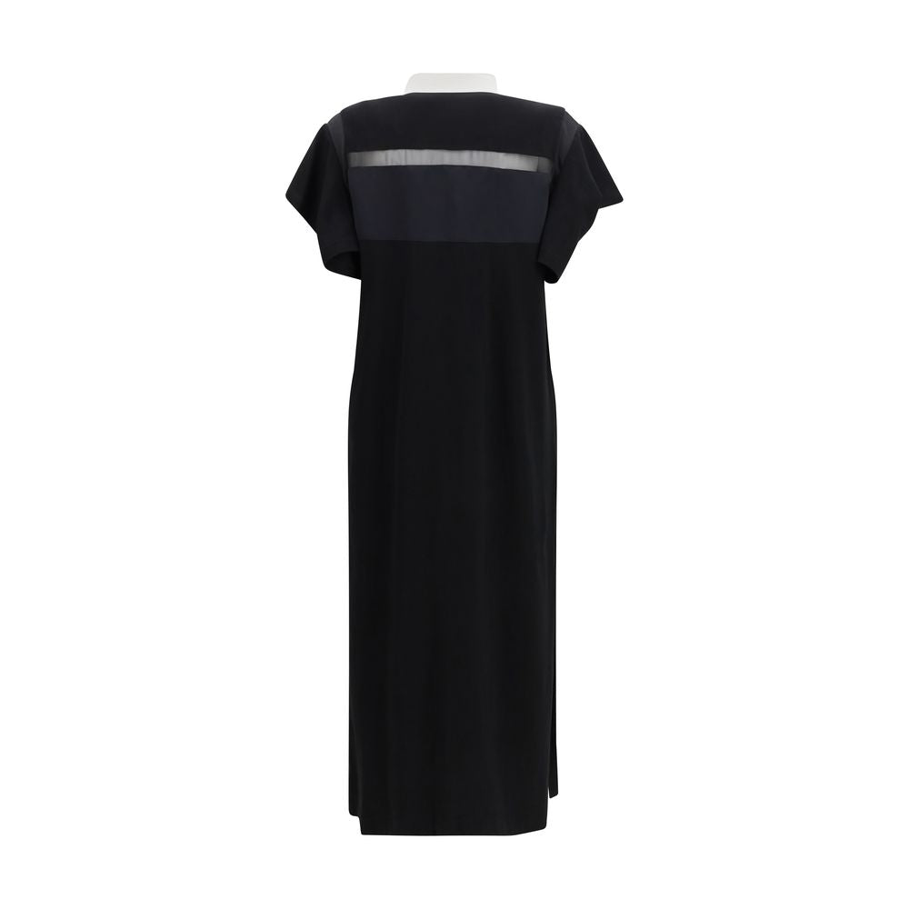 Sacai Black Cotton Casual Dress | Regal Royce