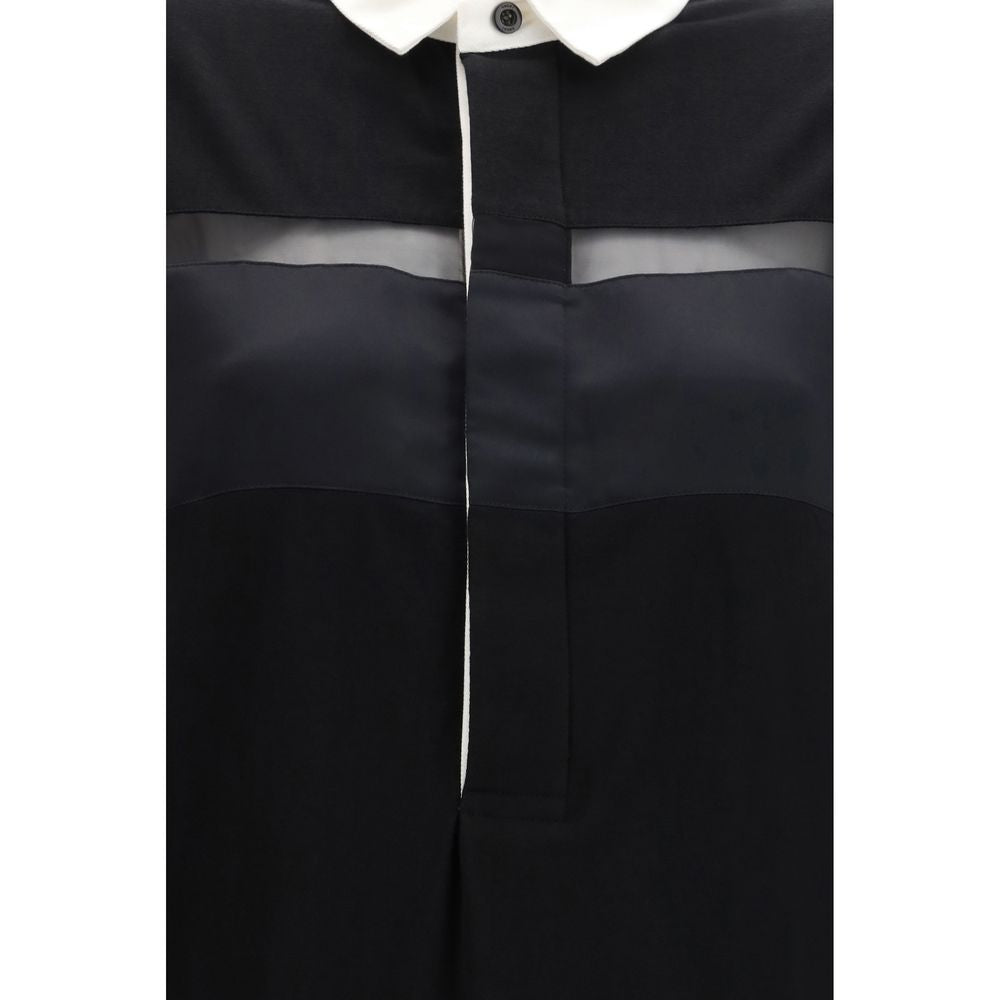 Sacai Black Cotton Casual Dress | Regal Royce