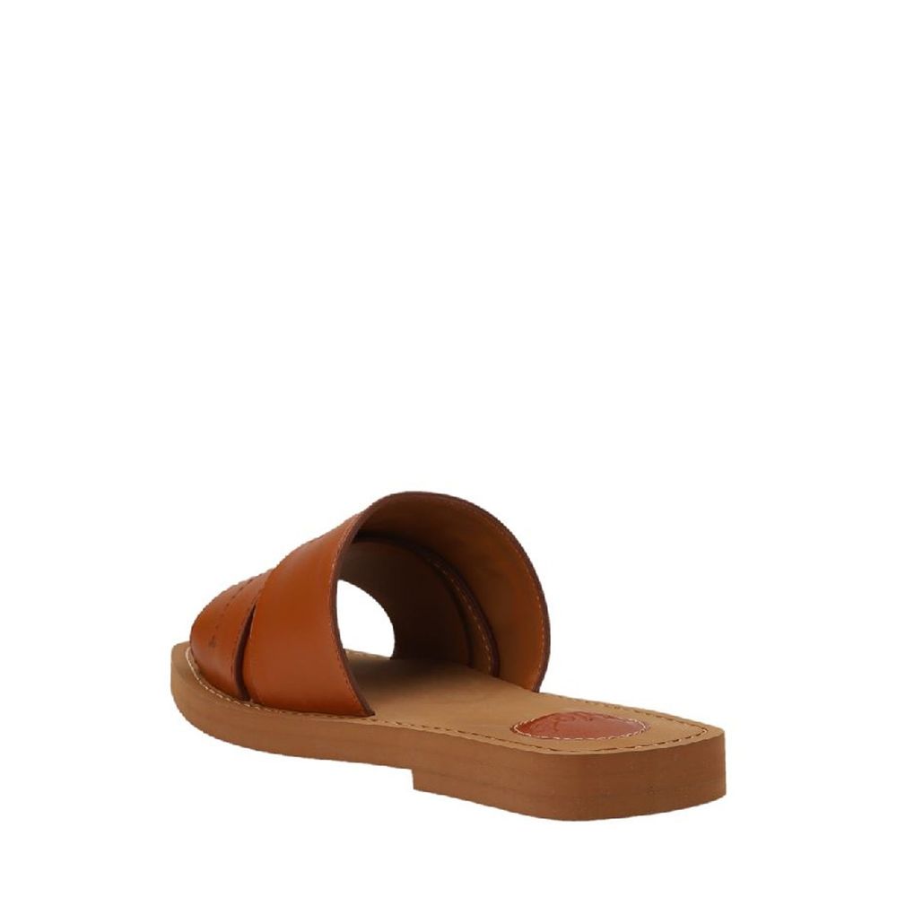 Chloé Brown Calfskin Sandals | Regal Royce