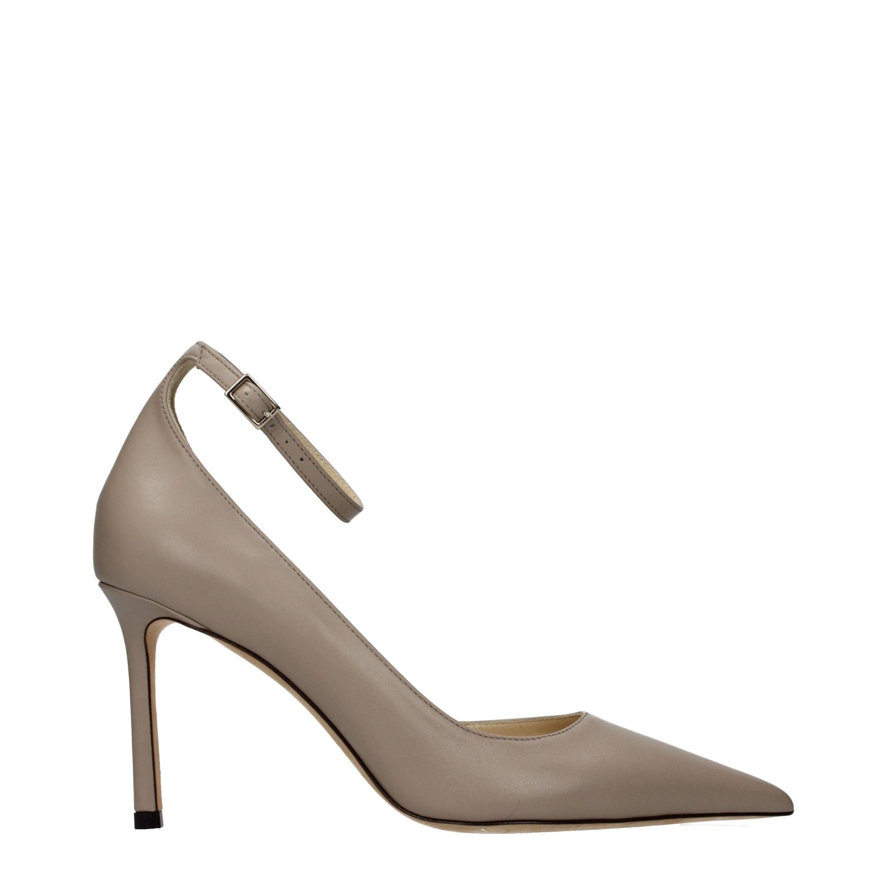 Jimmy Choo Gray Leather High Heel Pumps | Regal Royce