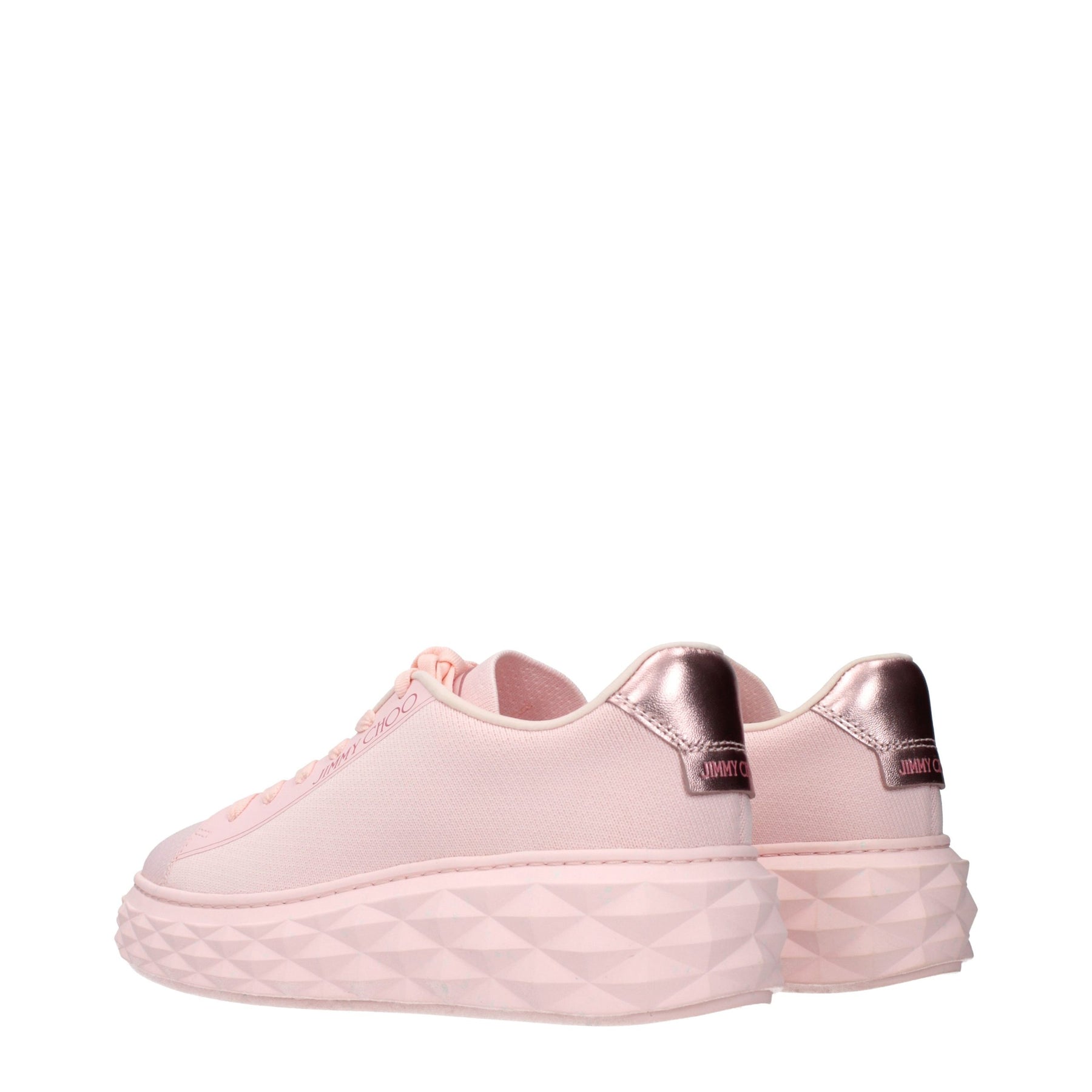 Jimmy Choo Pink Fabric Platform Sneakers | Regal Royce