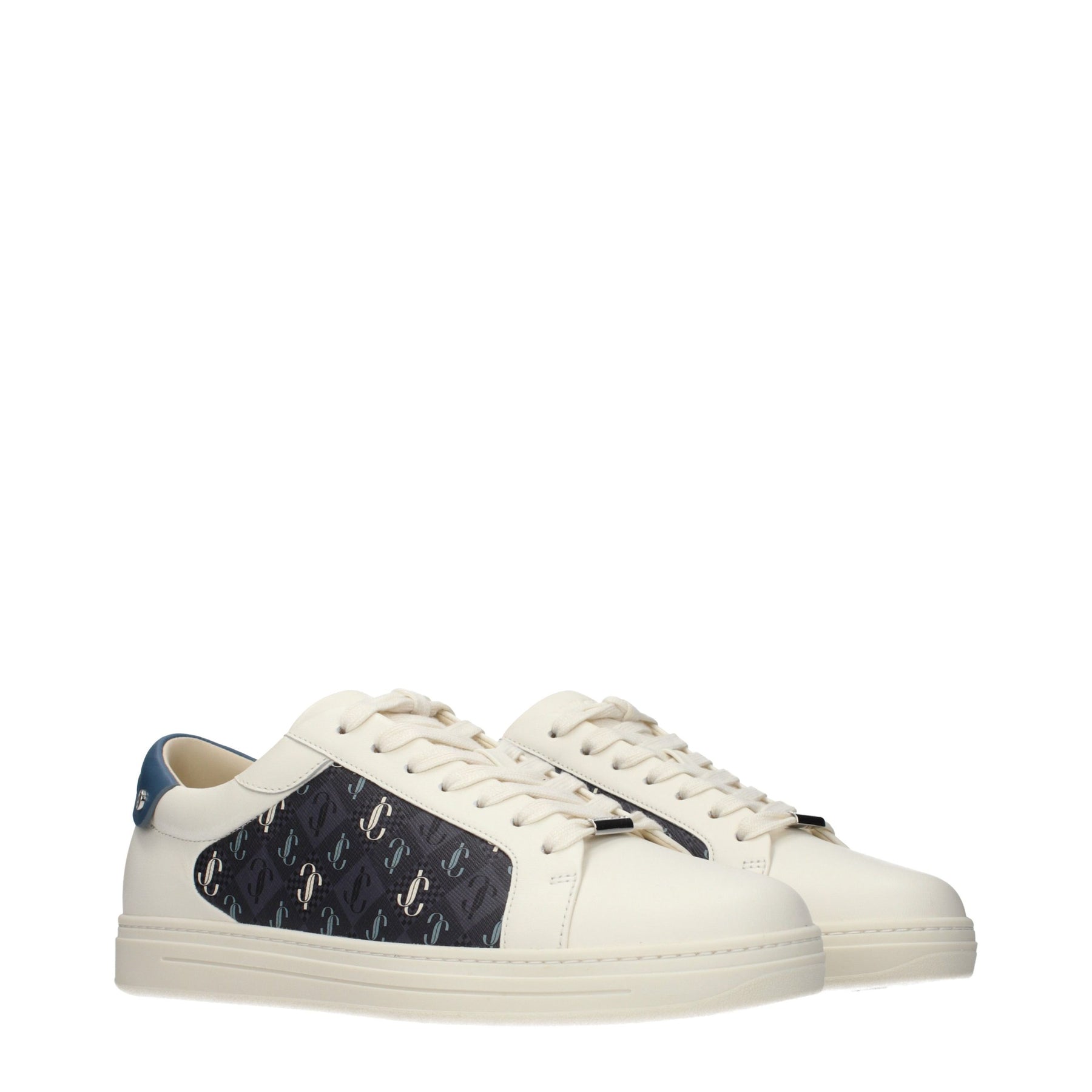 Jimmy Choo Beige Leather Low Top Sneakers | Regal Royce