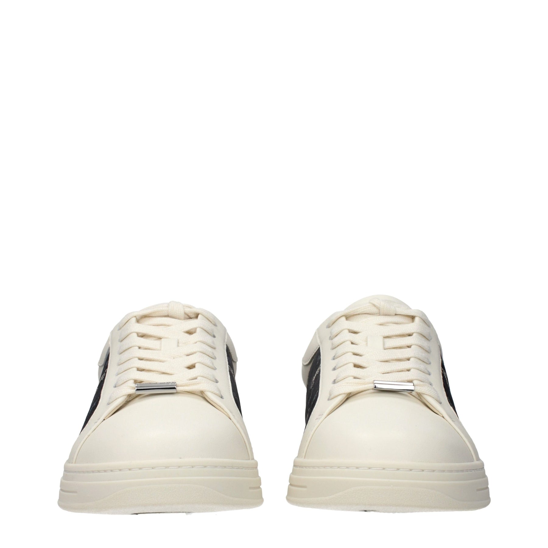 Jimmy Choo Beige Leather Low Top Sneakers | Regal Royce