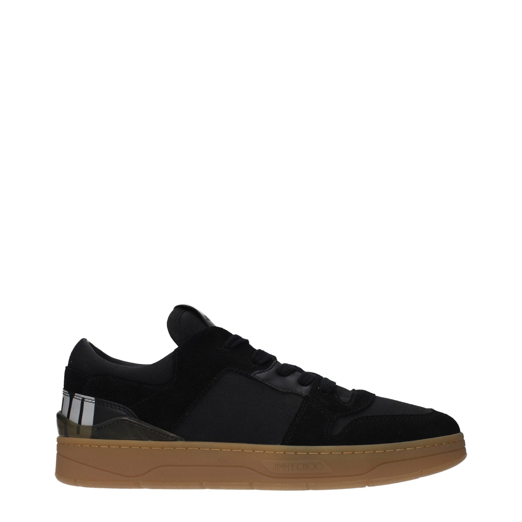 Jimmy Choo Black Fabric Low Top Sneakers | Regal Royce