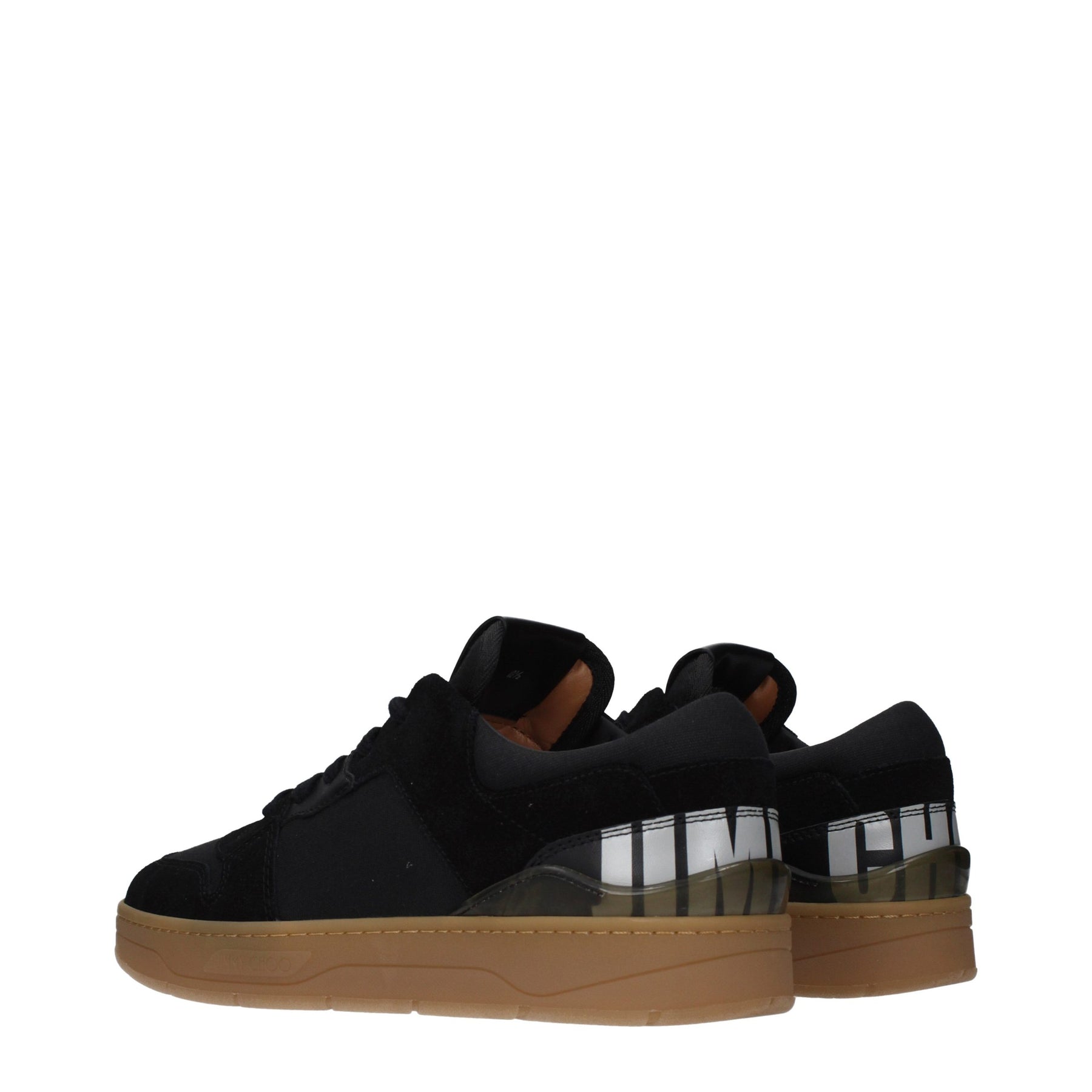 Jimmy Choo Black Fabric Low Top Sneakers | Regal Royce