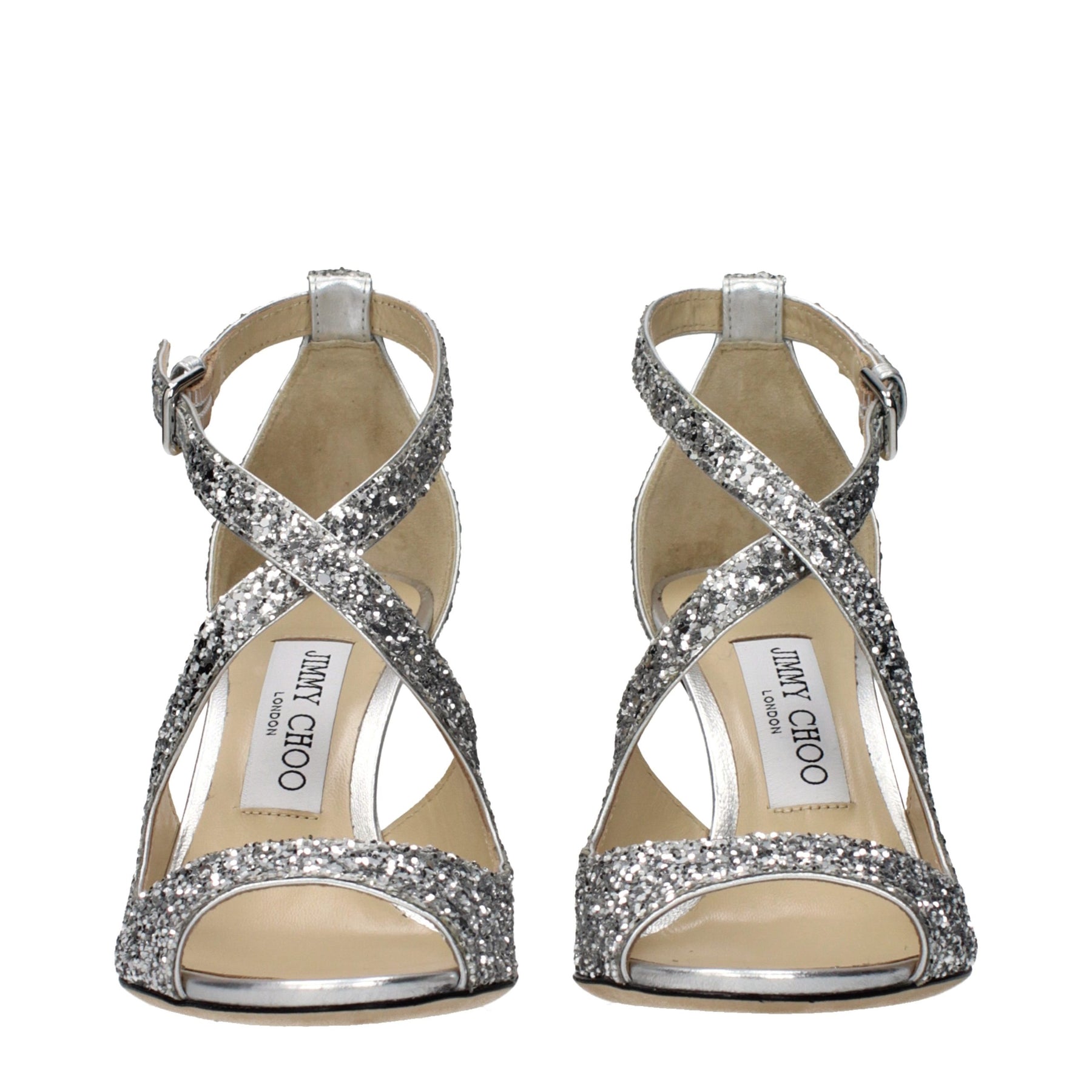 Jimmy Choo Gray Plastic Strap-On Sandals | Regal Royce