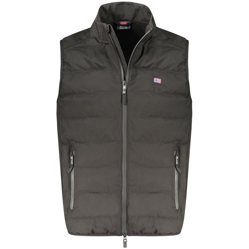 Norway 1963 Black Polyester Men's Vest | Regal Royce