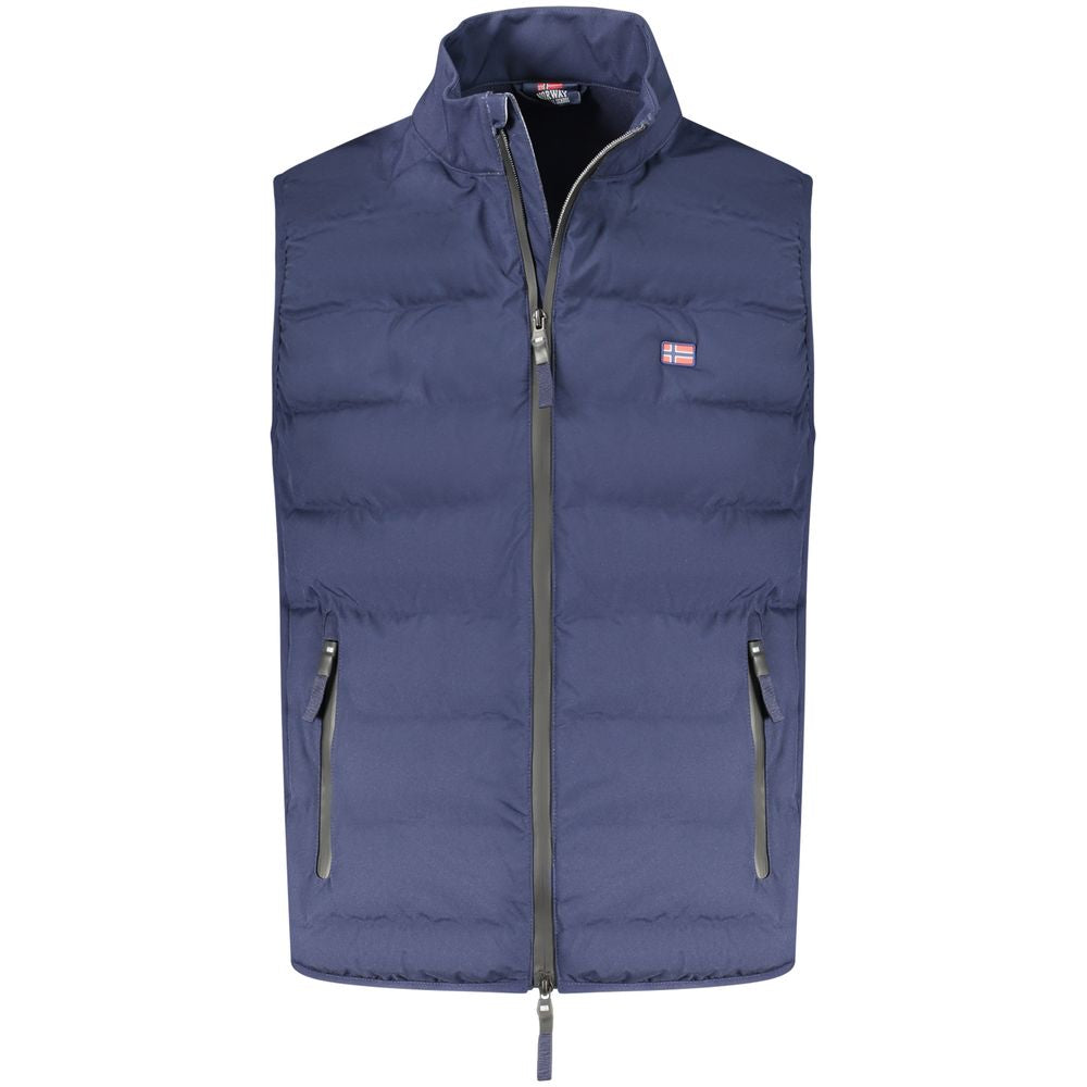 Norway 1963 Blu Polyester Men's Vest | Regal Royce