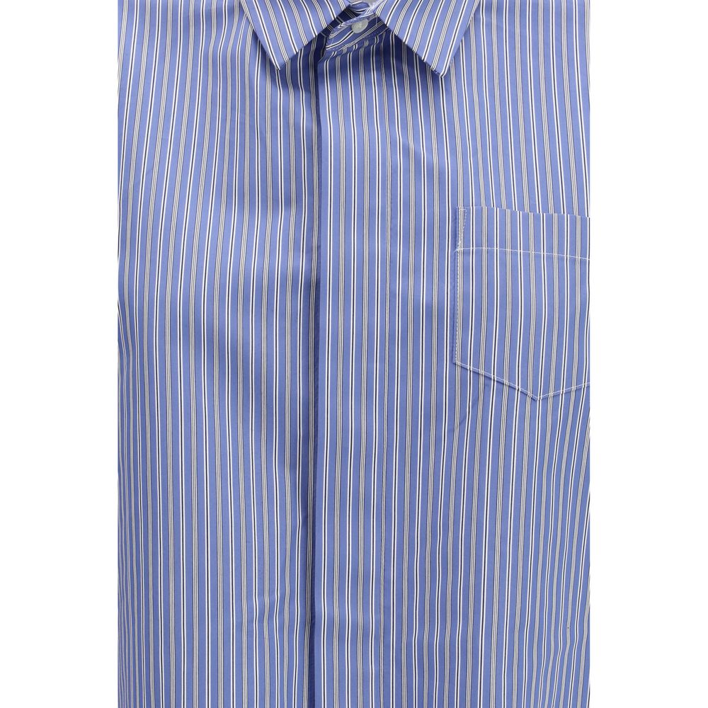 Sacai Blue Cotton Shortsleeve Shirt | Regal Royce