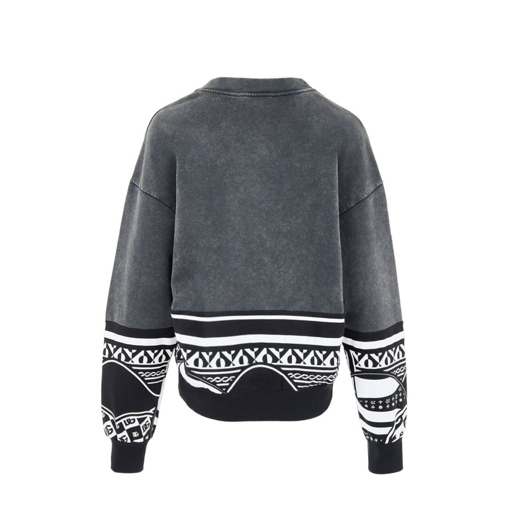 Dolce & Gabbana Black Cotton Sweatshirt | Regal Royce