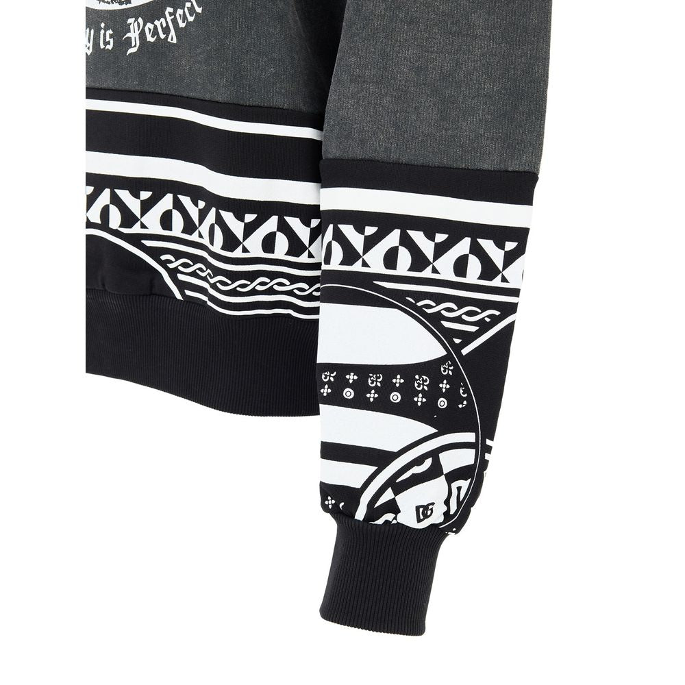 Dolce & Gabbana Black Cotton Sweatshirt | Regal Royce