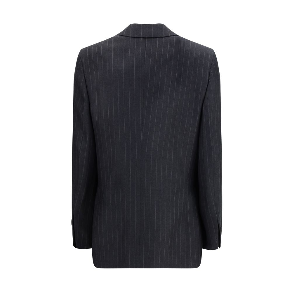 Ferragamo Gray Fleece Wool Blazer | Regal Royce