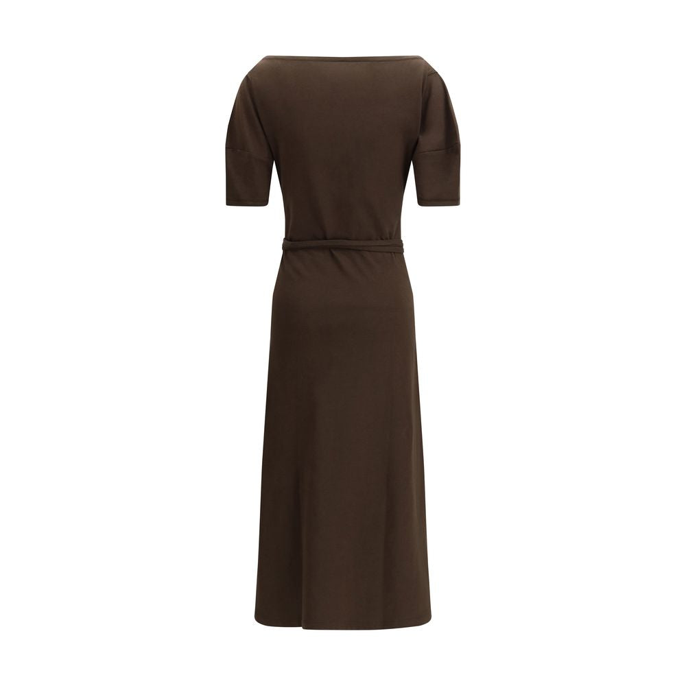 Lemaire Brown Cotton Casual Dress | Regal Royce