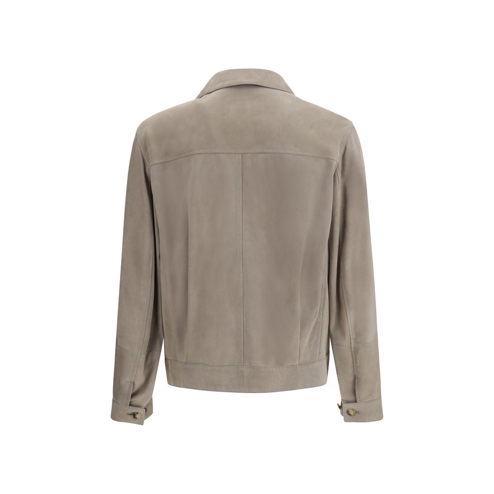 Brunello Cucinelli Bicolor Calf Leather Bos Taurus Clothing | Regal Royce