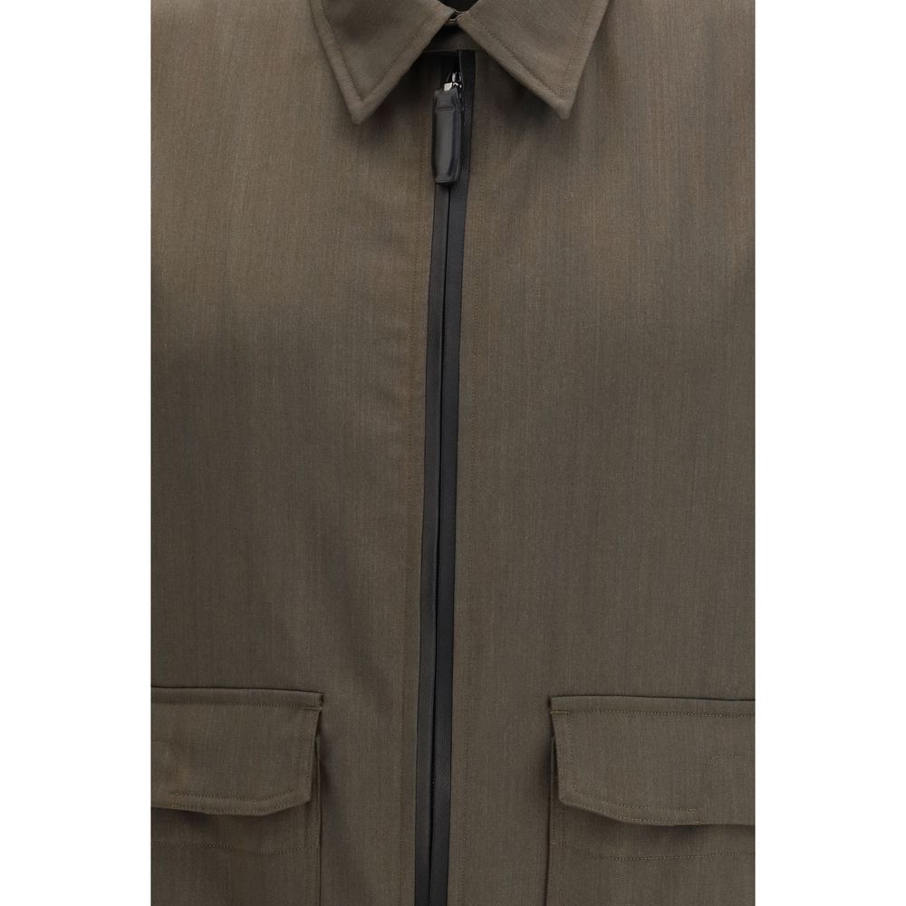Brioni Bicolor Wool Coat | Regal Royce