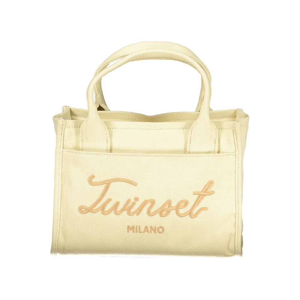 Twinset Beige Cotton Women Handbag | Regal Royce