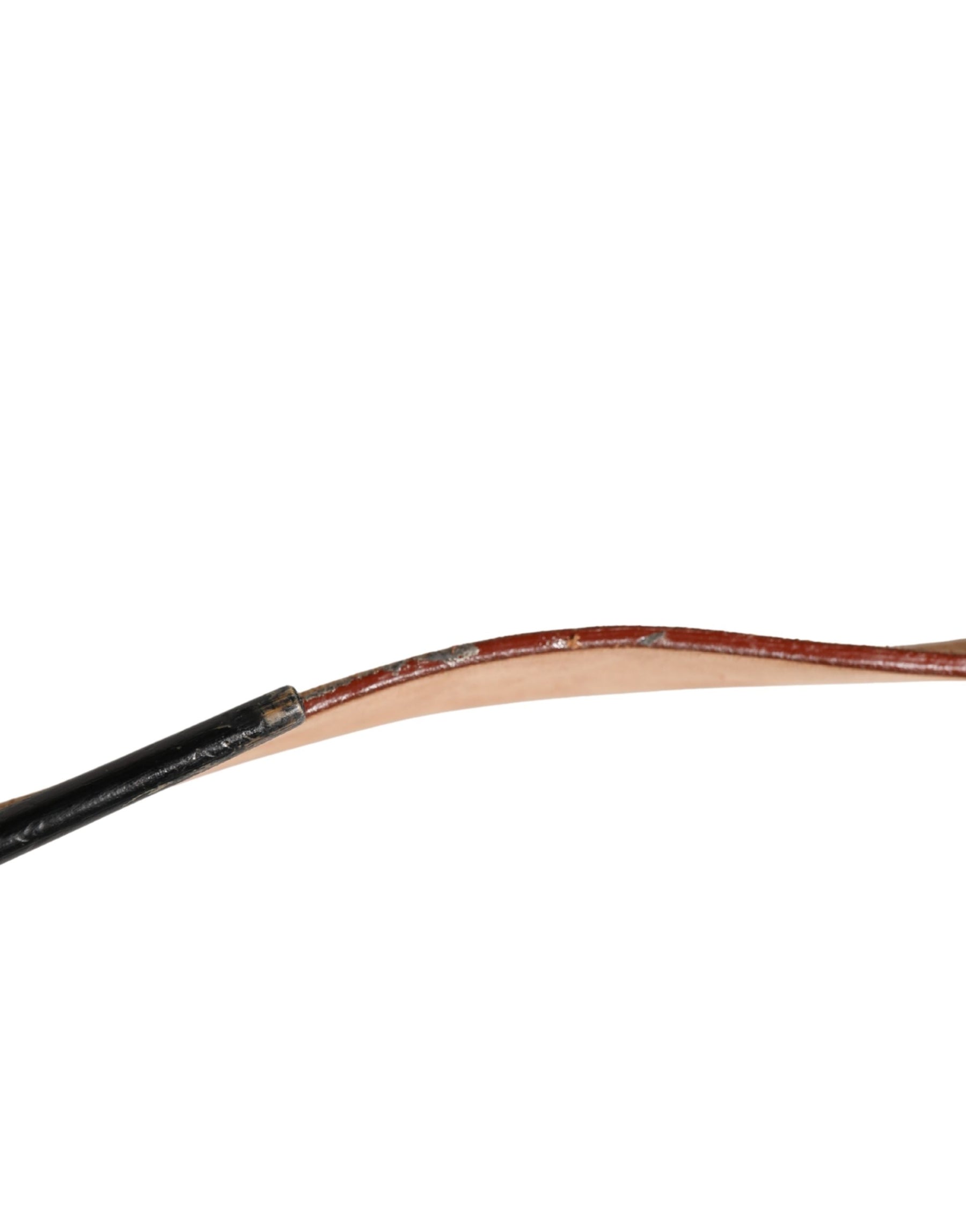 Ermanno Scervino Gold Leather Braided Metal Buckle Belt | Regal Royce