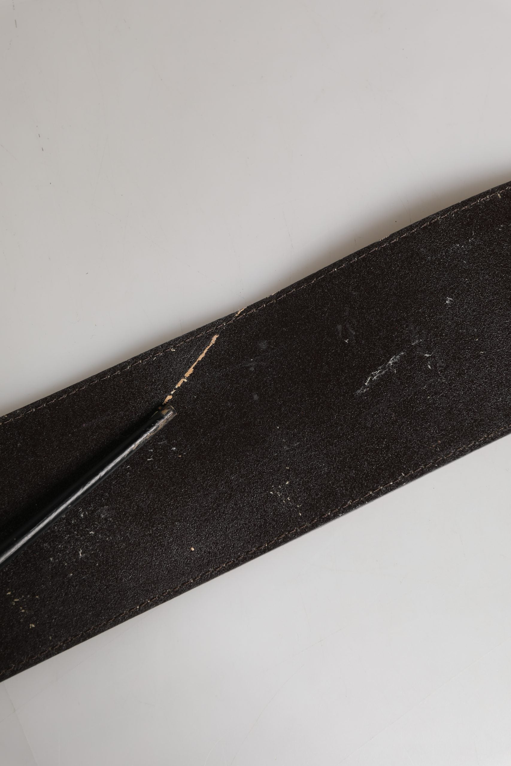 Versace Beige Suede Leather Silver Metal Buckle Belt | Regal Royce