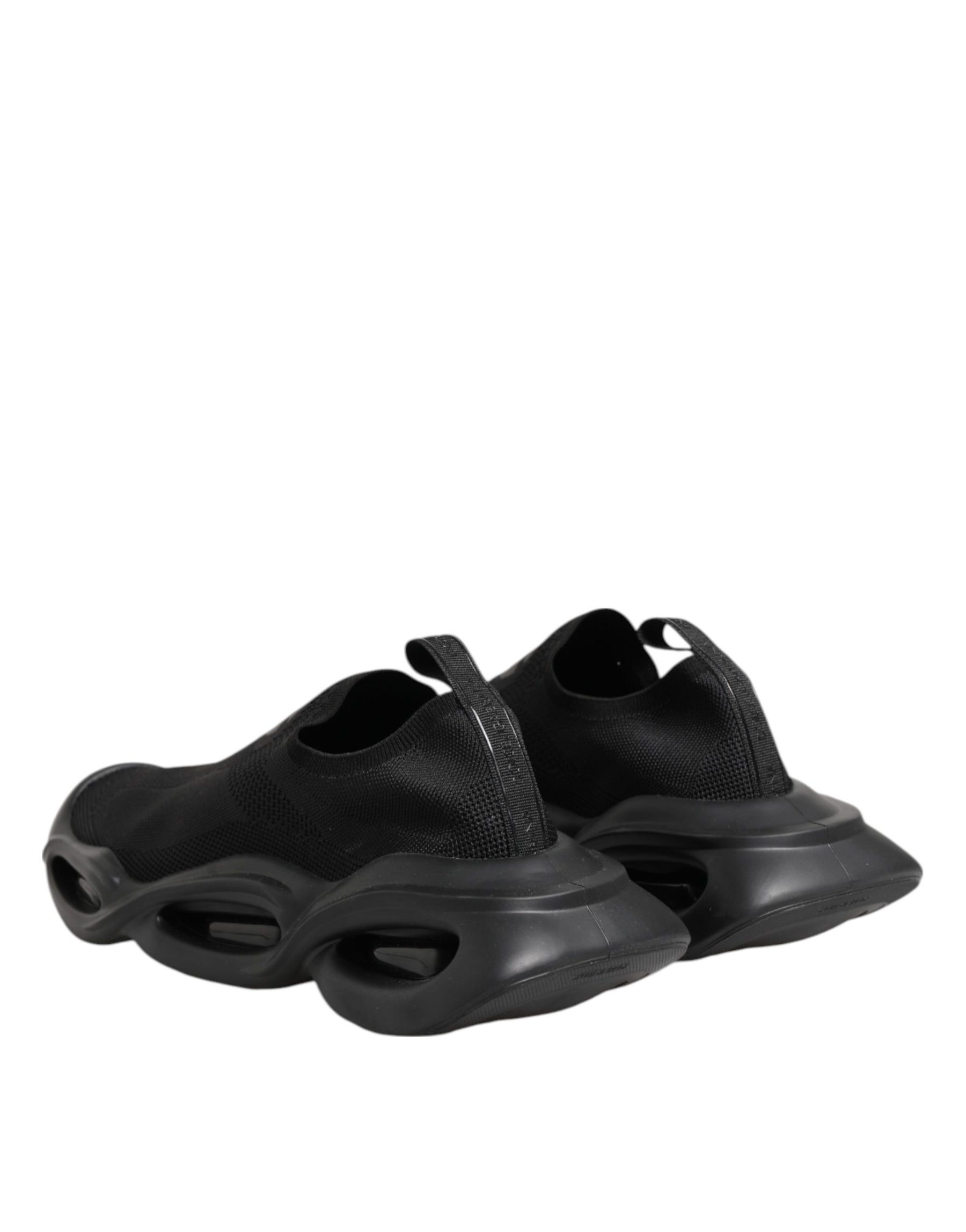 Dolce & Gabbana Black Slip On Wave Low Top Sneakers Shoes | Regal Royce