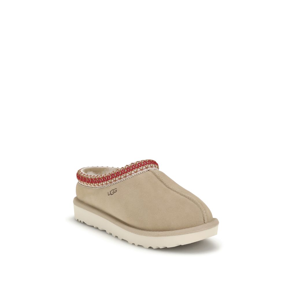 UGG Beige Calf Leather Bos Taurus Mules | Regal Royce