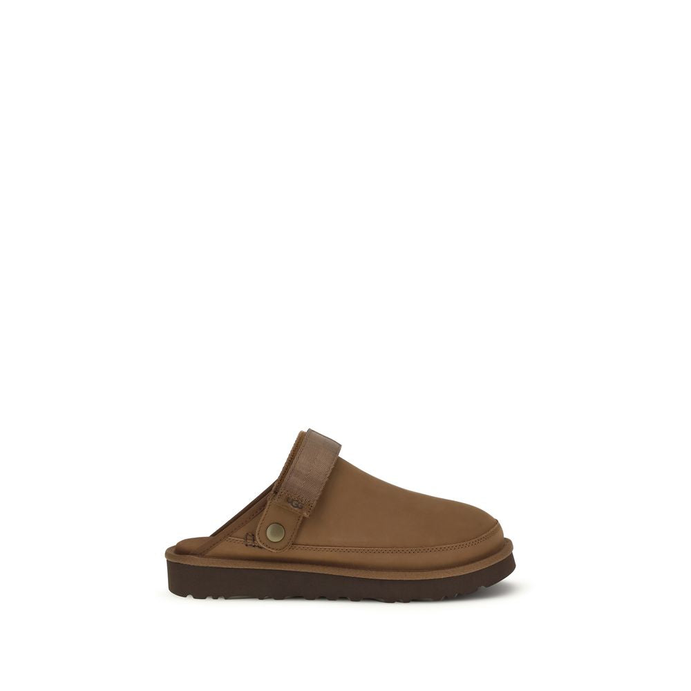 UGG Brown Calf Leather Bos Taurus Mules | Regal Royce