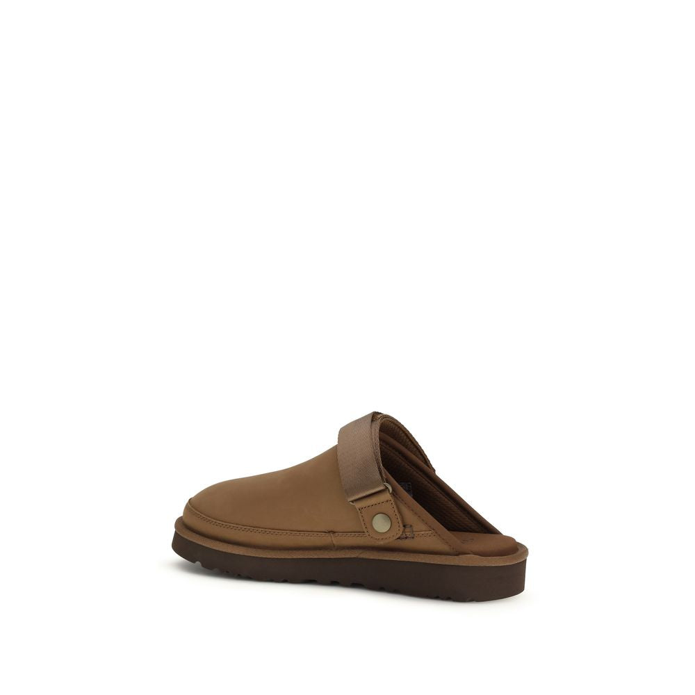 UGG Brown Calf Leather Bos Taurus Mules | Regal Royce