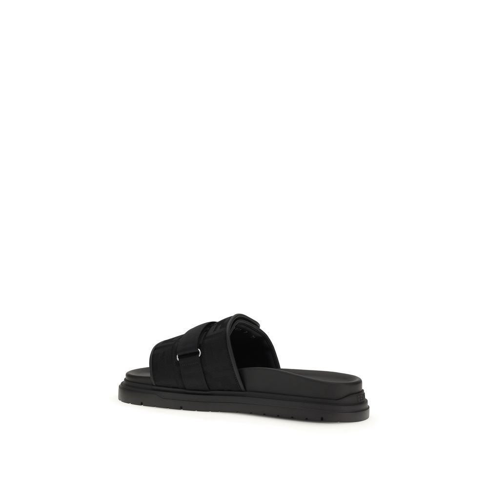 Fendi Black Polyamide Sandals | Regal Royce