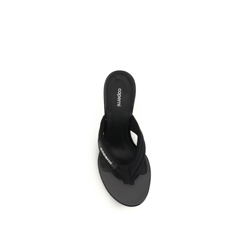 Coperni Black Polyamide Wedge Sandals | Regal Royce