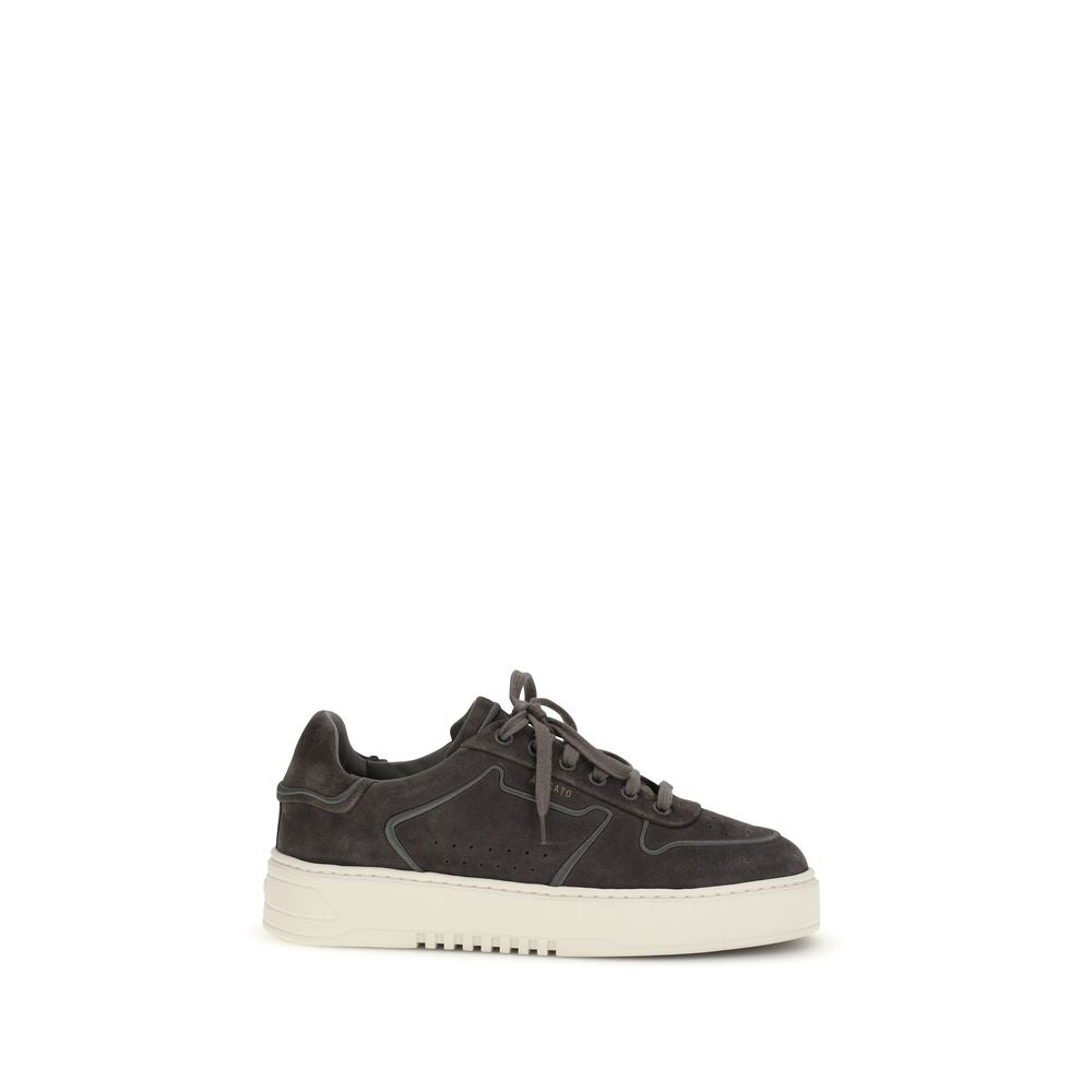 Axel Arigato Gray Calf Leather Bos Taurus Low Top Sneakers | Regal Royce