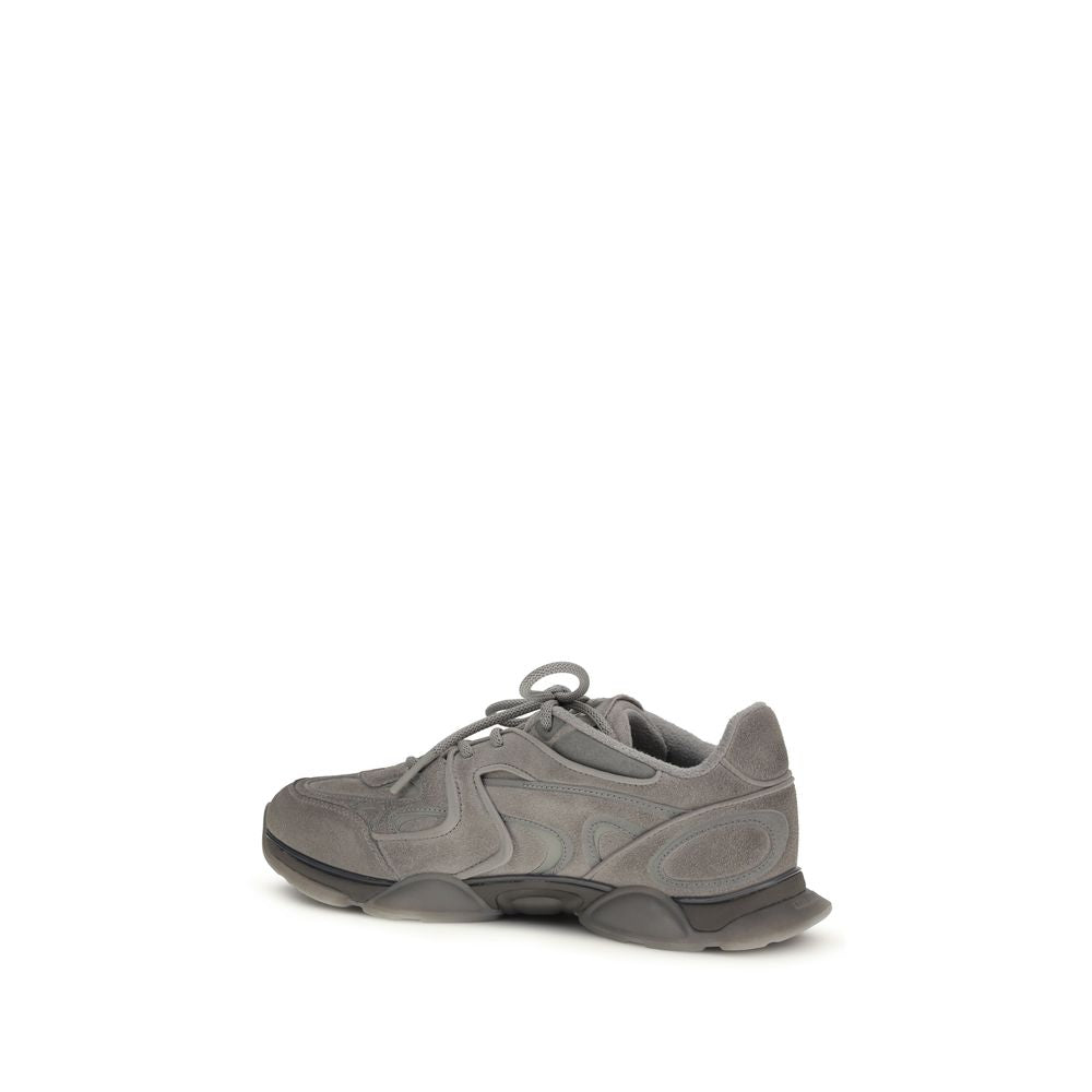 Axel Arigato Gray Calf Leather Bos Taurus Chunky Sneakers | Regal Royce