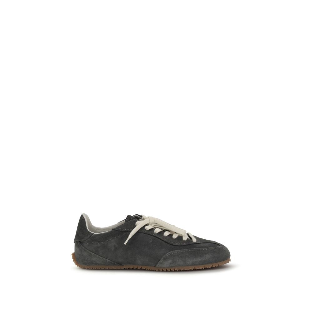 Axel Arigato Gray Calf Leather Bos Taurus Low Top Sneakers | Regal Royce