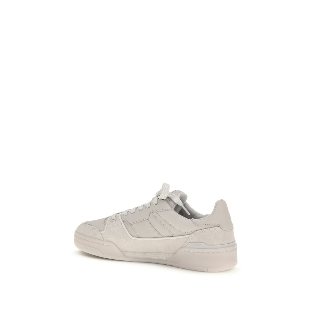 Axel Arigato Gray Calf Leather Bos Taurus Low Top Sneakers | Regal Royce